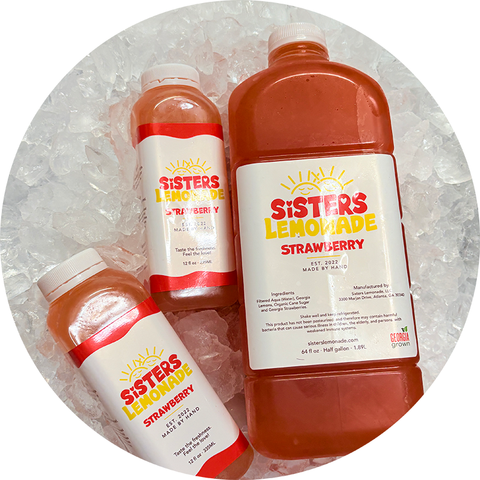 Sisters Lemonade bottles of lemonade